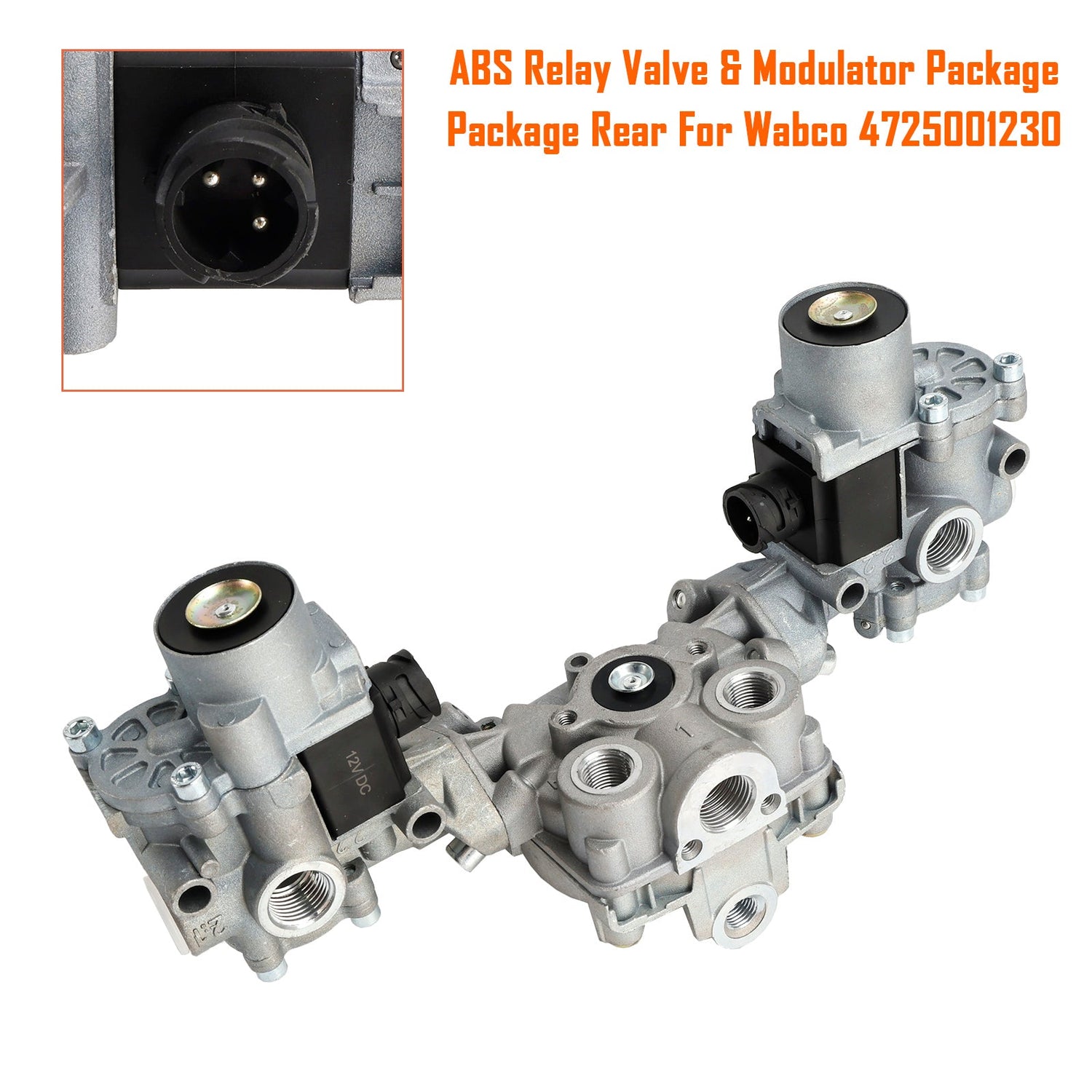 Wabco 4725001230 ABS Relay Valve & Modulator Package Package Rear