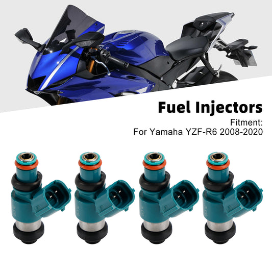 Yamaha YZFR6 YZF-R6 2008-2020 4PCS Fuel Injectors 13S-13761-00-00