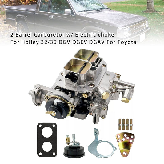 2 Barrel Carburetor w/ Electric choke For Holley 32/36 DGV DGEV DGAV For Toyota
