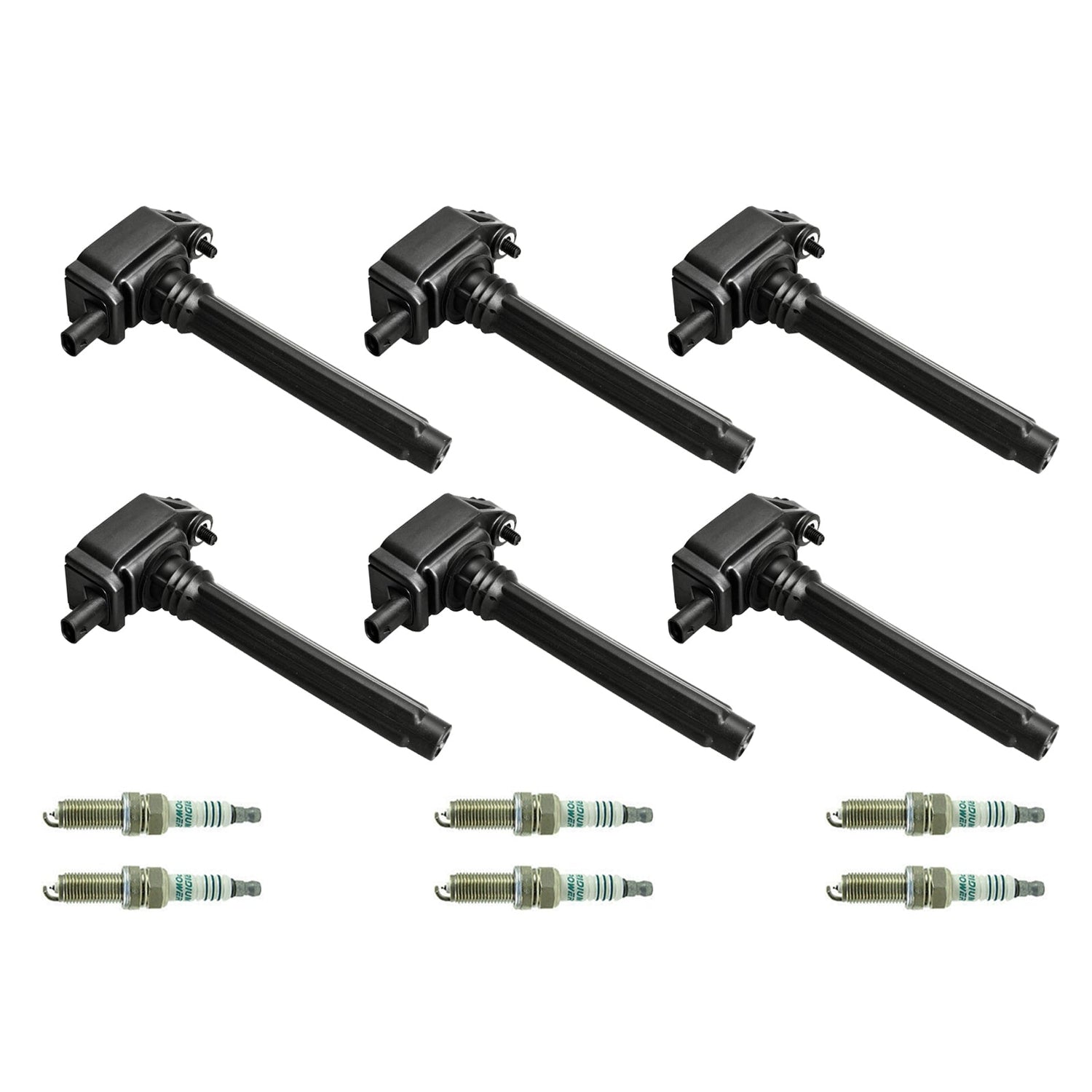 2011-2017 Chrysler 200 300 3.6L V6 6PCS Ignition Coil+Spark Plug UF648 GN10616 36-8196
