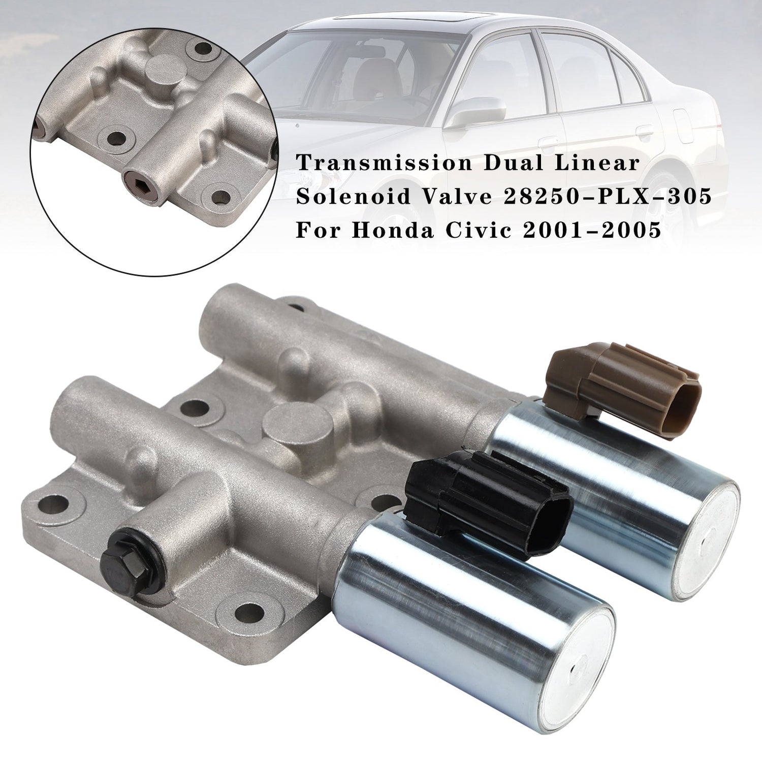 2001-2005 Honda Civic 1.7L 2.0L 1.3 28250-PLX-305 Transmission Dual Linear Solenoid Valve