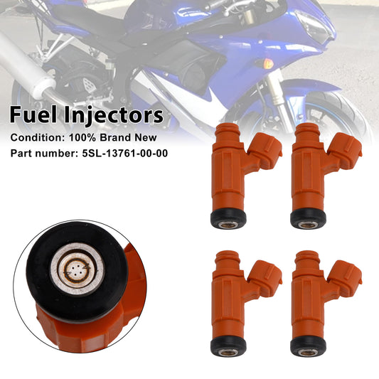 Yamaha YZF-R6 2003-2005 R6S 2006-2009 4PCS 5SL-13761-00-00 Fuel Injectors