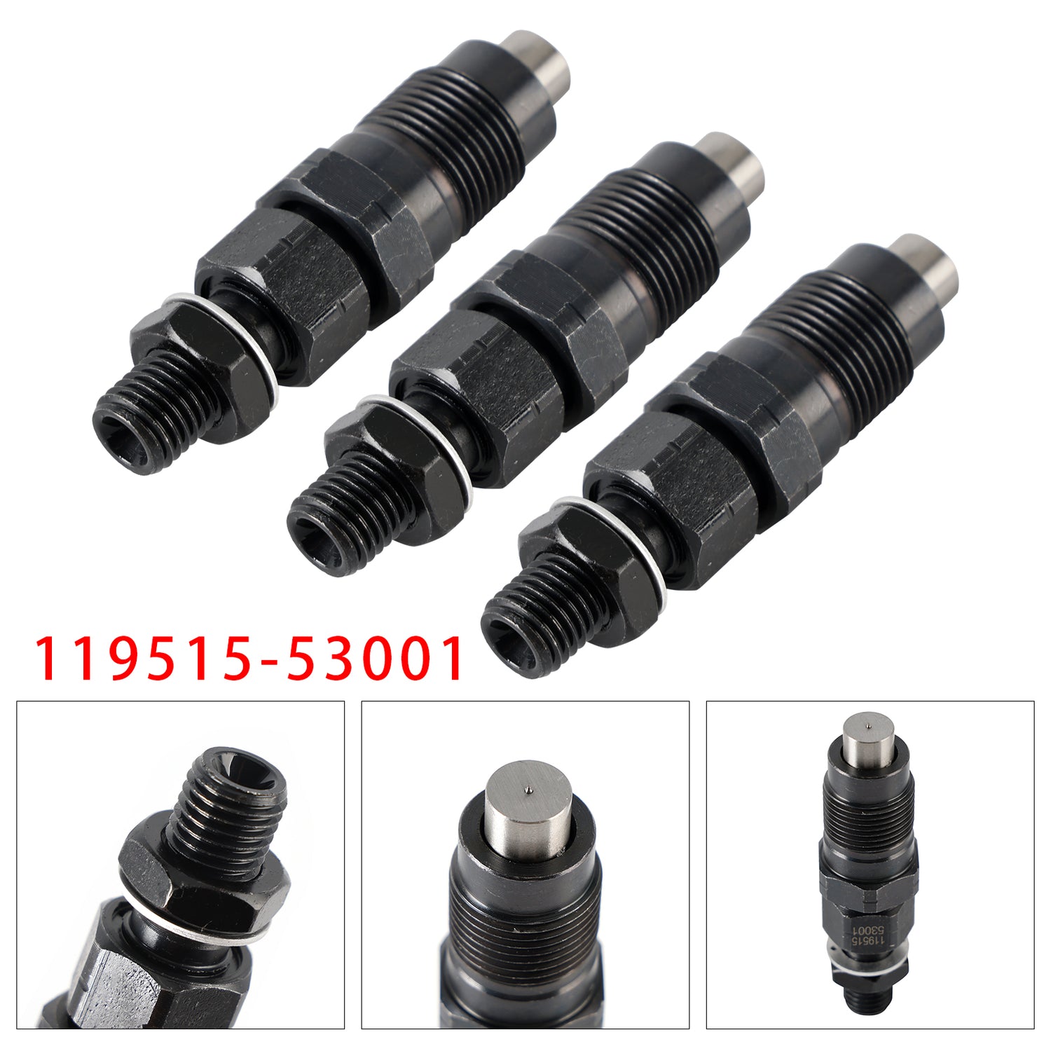 Yanmar 3TNV70 3YM20 3YM30 2YM15 Engines 119515-53001 3Pcs Fuel Injector