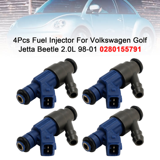 Volkswagen Golf Jetta Beetle 2.0L 1998-2001 0280155791 4PCS Fuel Injector