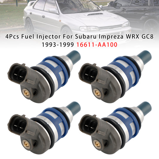 Subaru Impreza WRX GC8 1993-1999 16611-AA100 4PCS Fuel Injector
