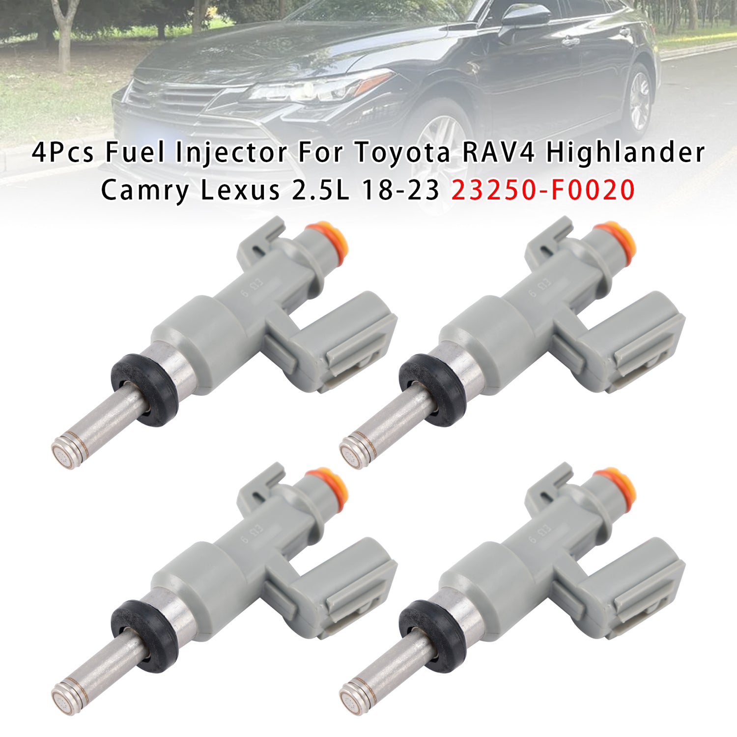 Toyota RAV4 Highlander Camry Lexus 2.5L 2018-2023 23250-F0020 4PCS Fuel Injector