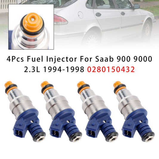 Saab 900 9000 2.3L 1994-1998 0280150432 4PCS Fuel Injector