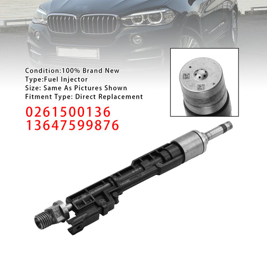 BMW F10 M5 F06 F07 F12 F13 F15 X5 0261500136 13647599876 1PCS Fuel Injector