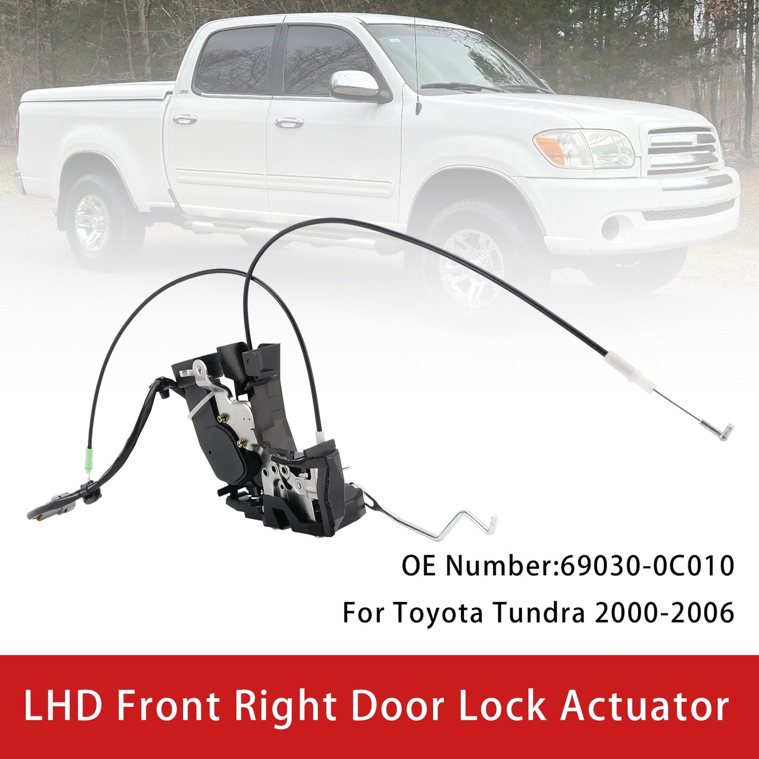 Toyota Tundra 2000-2006 Front Right Door Lock Actuator Assembly 69030-0C010