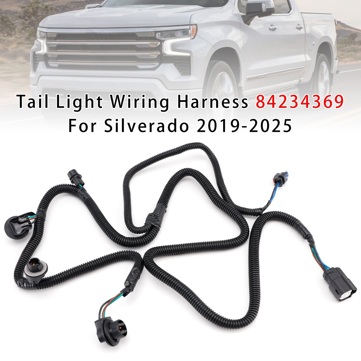 Tail Light Wiring Harness 84234369 For Silverado 2019-2025