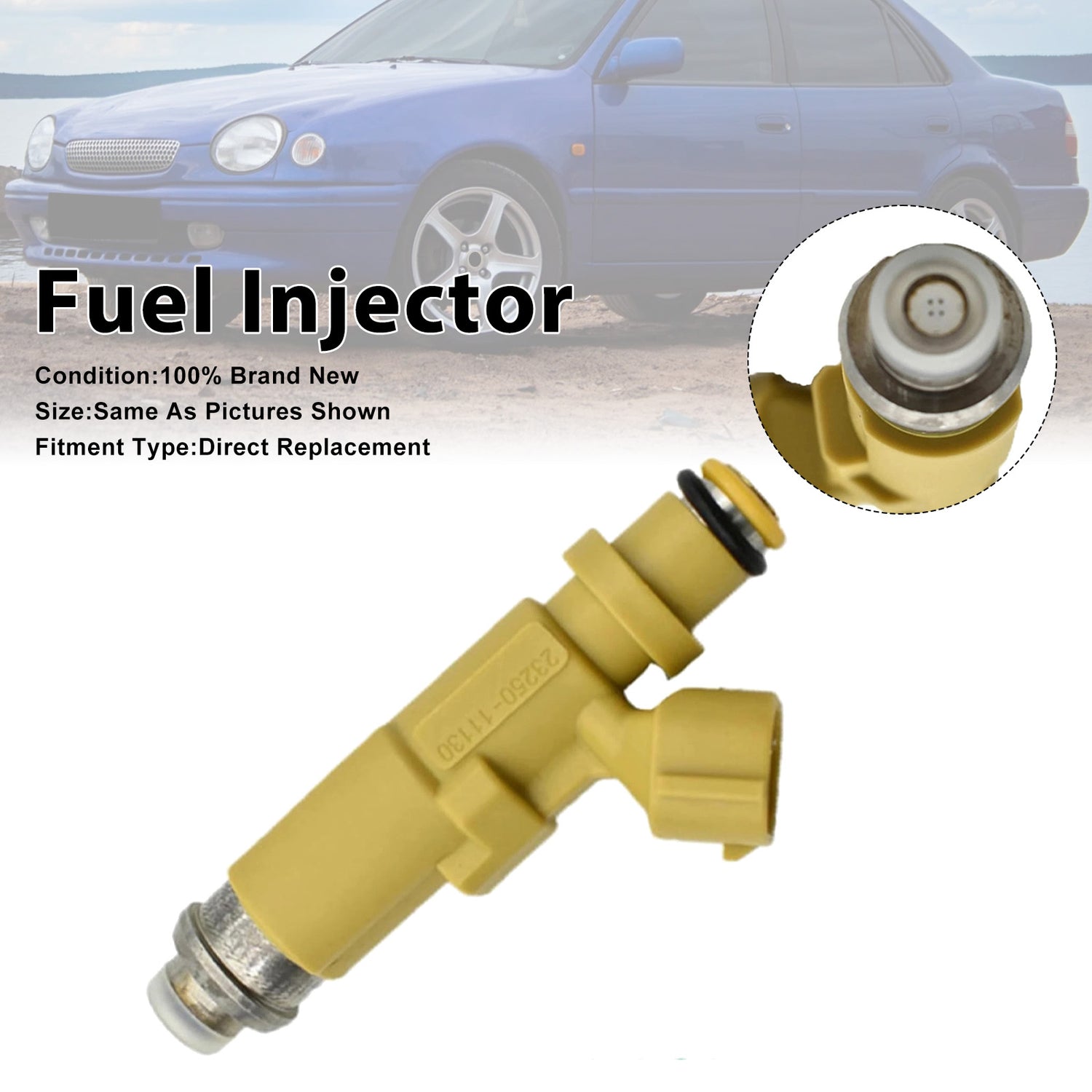 Toyota Corolla 1.6L/1.8L 1995-2005 23250-11130 1PCS Fuel Injector
