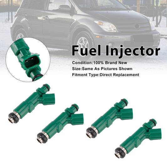 Scion xA 2004-2006 For Toyota Echo 2000-2005 23250-21020 4PCS Fuel Injector