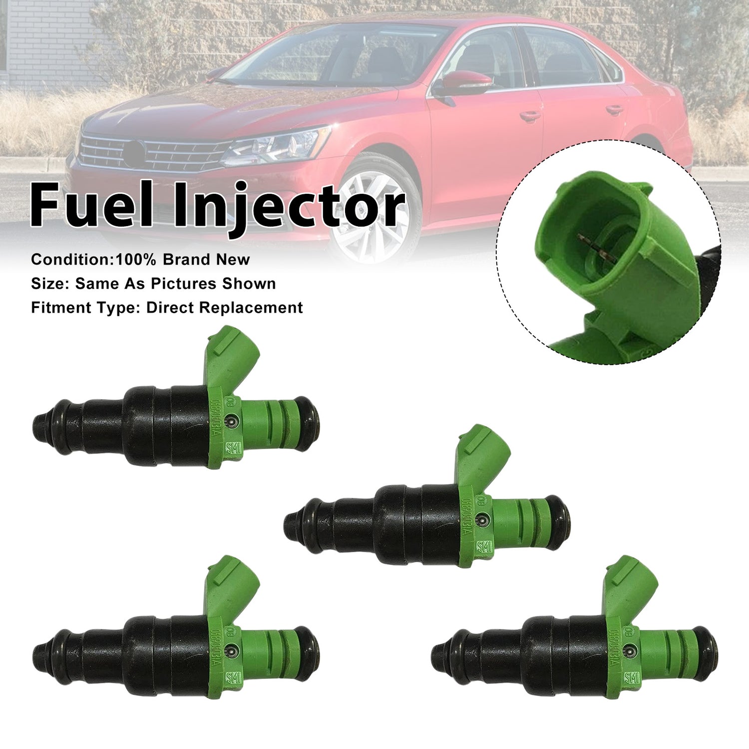 VW Passat FL 2.0L For Skoda Superb 06B906031A 4PCS Fuel Injector