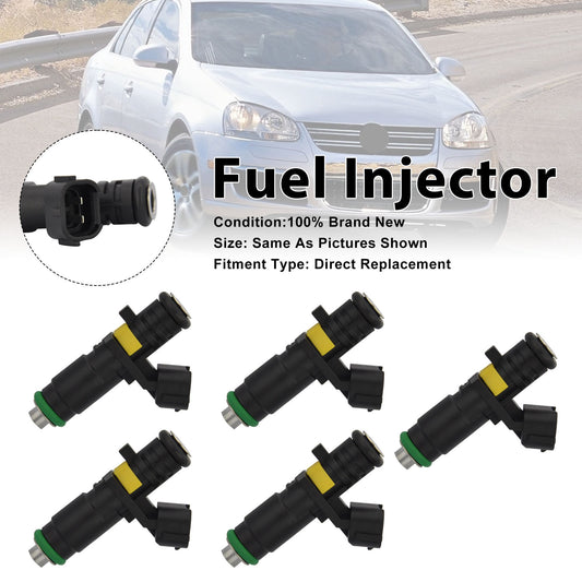 Volkswagen Bora 2.5 2006 Jetta 2005-2006 07K906031B 5Pcs Fuel Injector