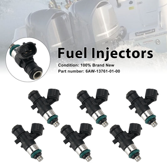 Yamaha Outboard 300HP LF300XSB2 6PC Fuel Injectors 6AW-13761-01-00