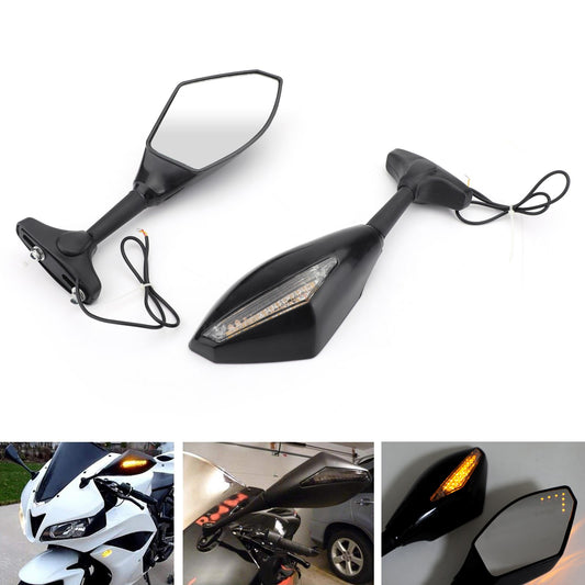 SUZUKI GSXR 600 750 1000 Hayabusa GSF SV Katana TL1000R Areyourshop Pair LED Mirrors