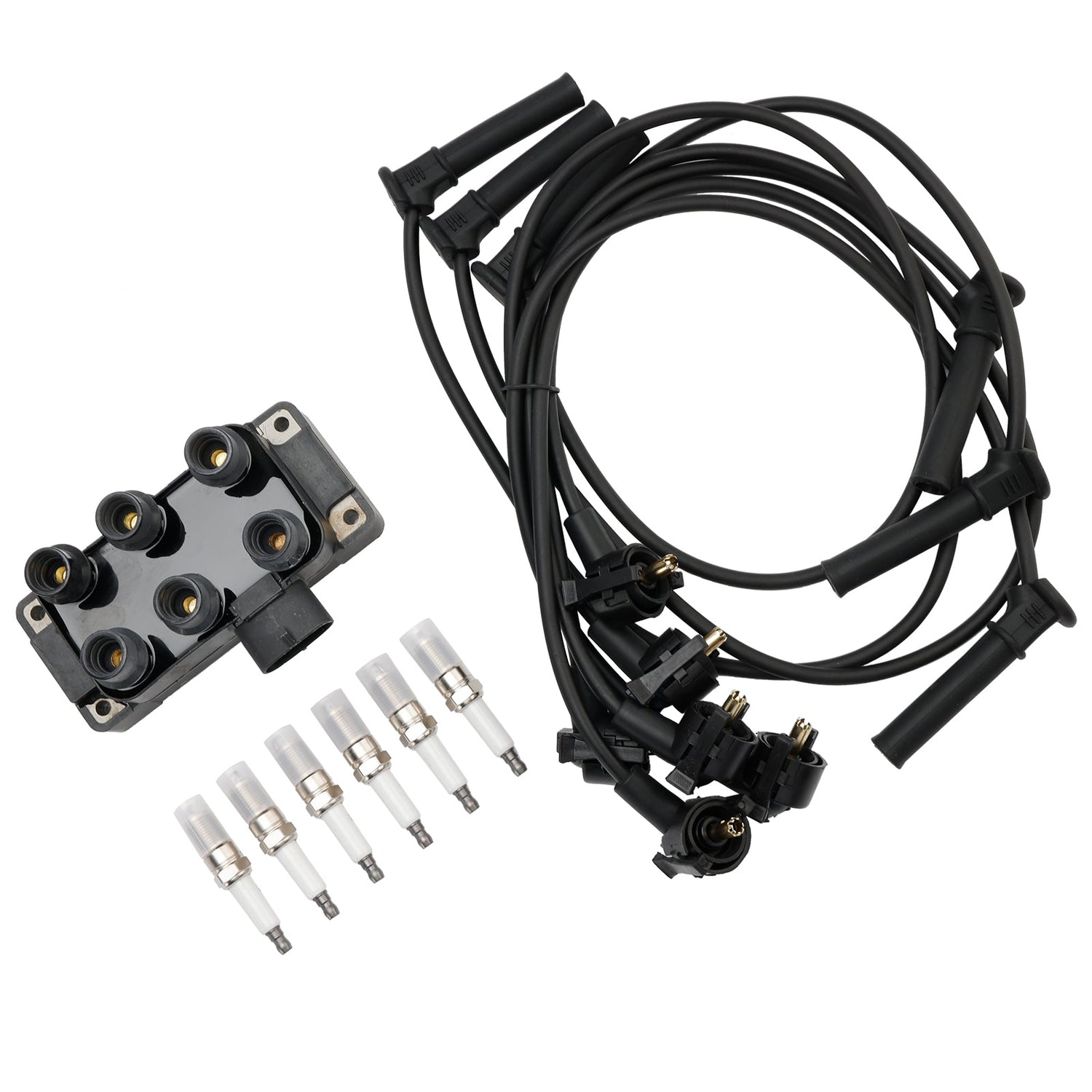 1990-2011 Ford Ranger V6 3.0l 4.0l Ignition Coil+6 Spark plug+6 Wire FD480 DG452