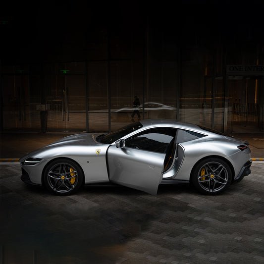 Liquid Metal Stellar Silver PET Car Wrap Film High Gloss Vehicle Wrap