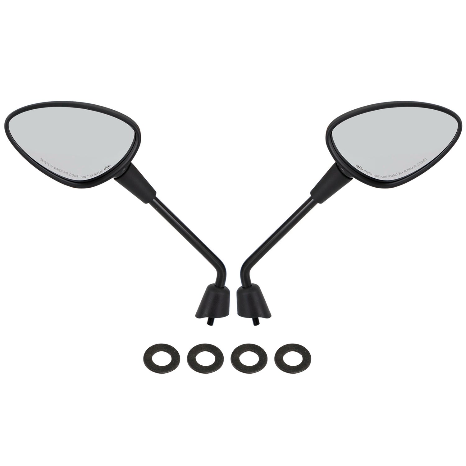 Vespa Sprint 50 125 150 2014-2022 Left & Right Rearview Mirror Black