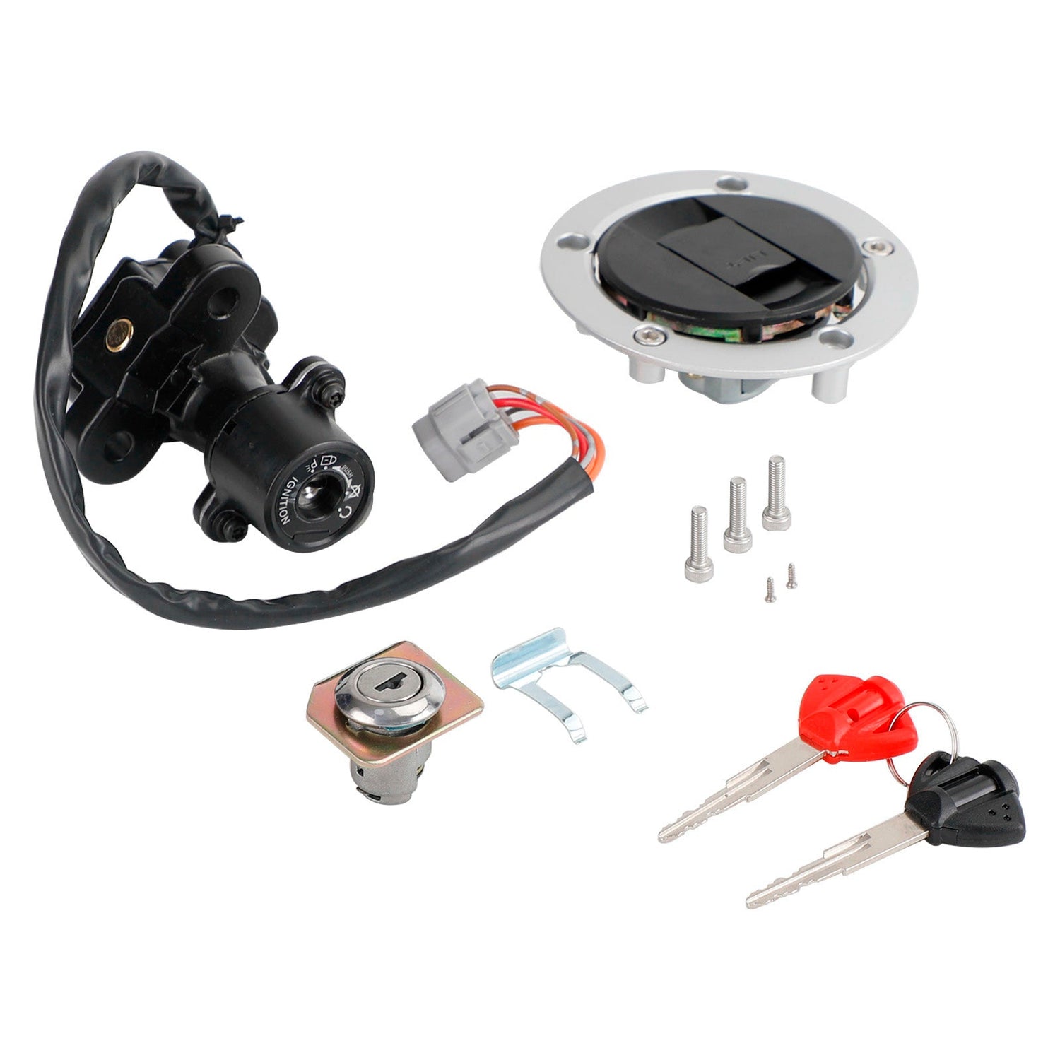 Suzuki GSX-R GSXR 1000 2007-2016 K7-L6 Ignition Key Switch Fuel Gas Cap Seat Lock Set