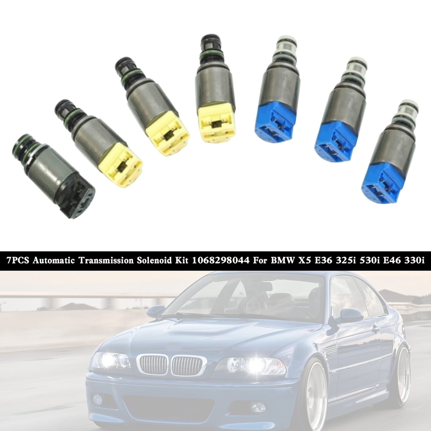 BMW X5 E36 325i 530i E46 7PCS Automatic Transmission Solenoid Kit 1068298044
