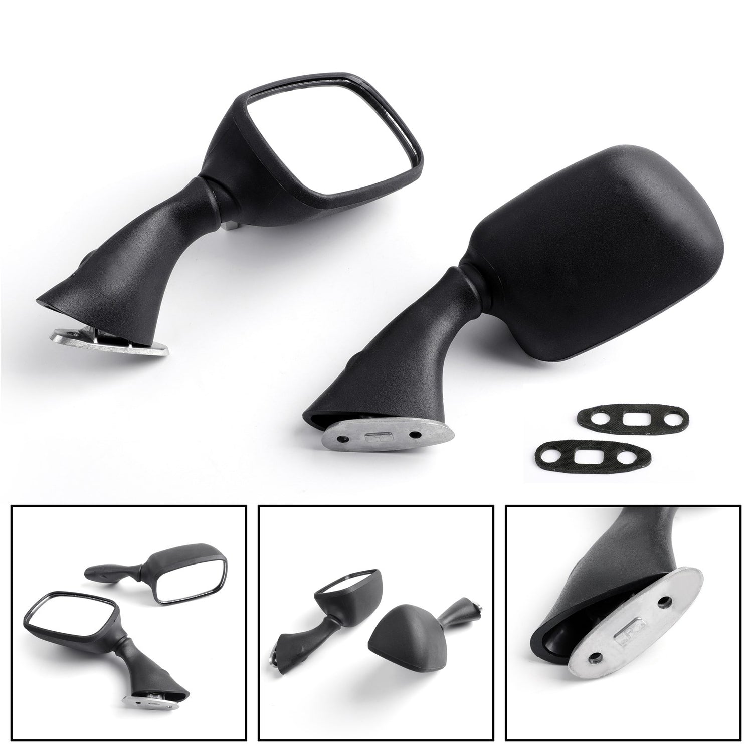 Suzuki GSXR 600 750 1000 2001-2002 HAYABUSA GSXR 1300 1999-2010 Black Mirrors