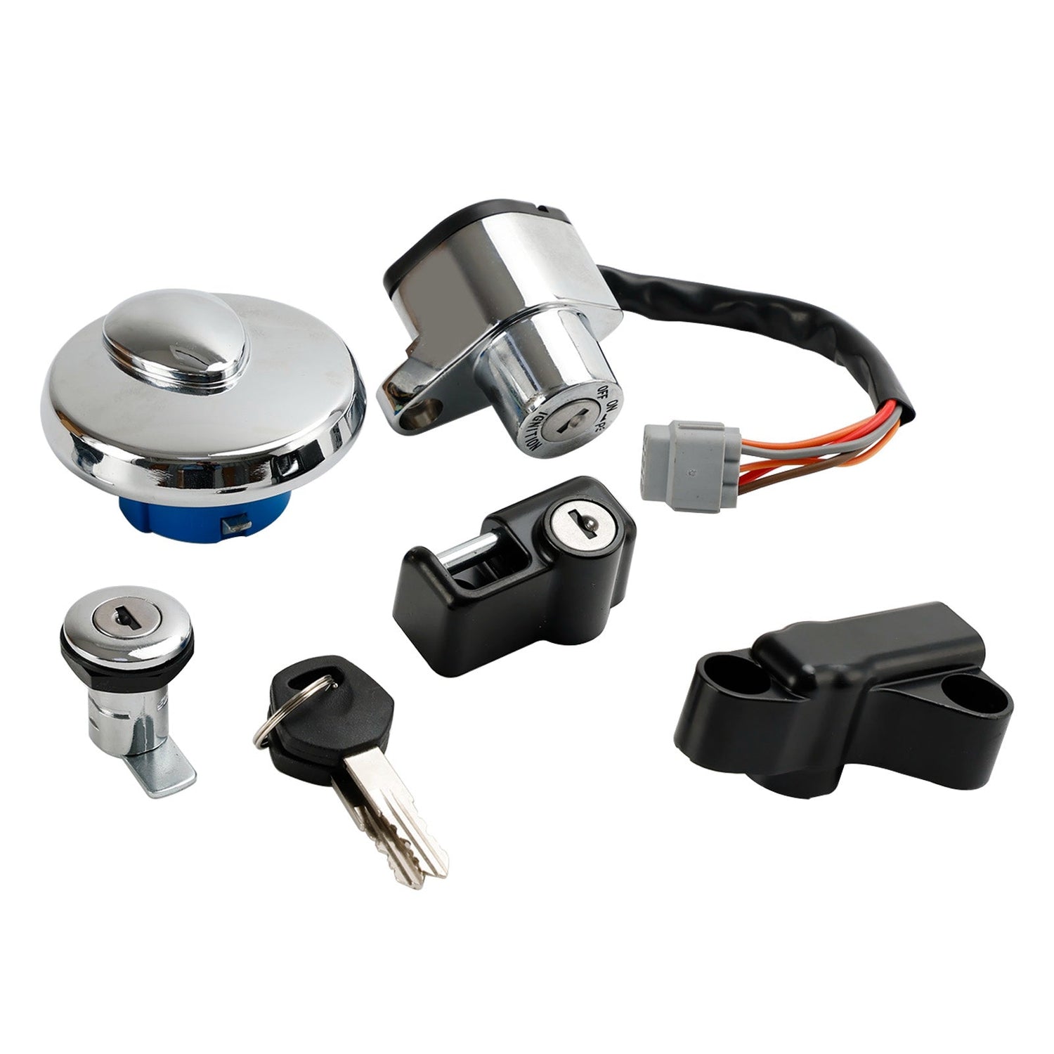 Suzuki VLR1800 Boulevard C109R 2008-2011 Ignition Switch Fuel Cap Seat Lock Set