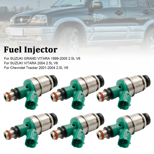 Suzuki Grand Vitara Tracker 2.5L JS4J-5 6PCS Fuel Injector 15710-67D00