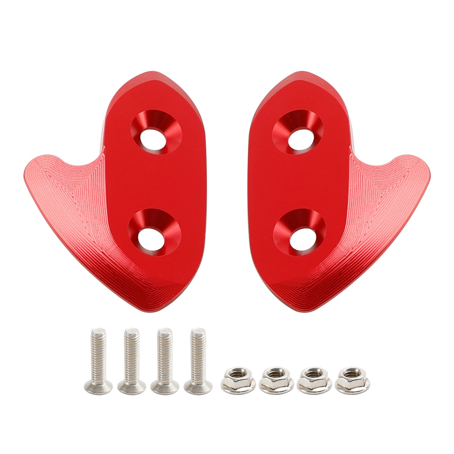 Yamaha R1/R1M/R1S 2015-2019 CNC Aluminum Red Mirror Block Off Plates