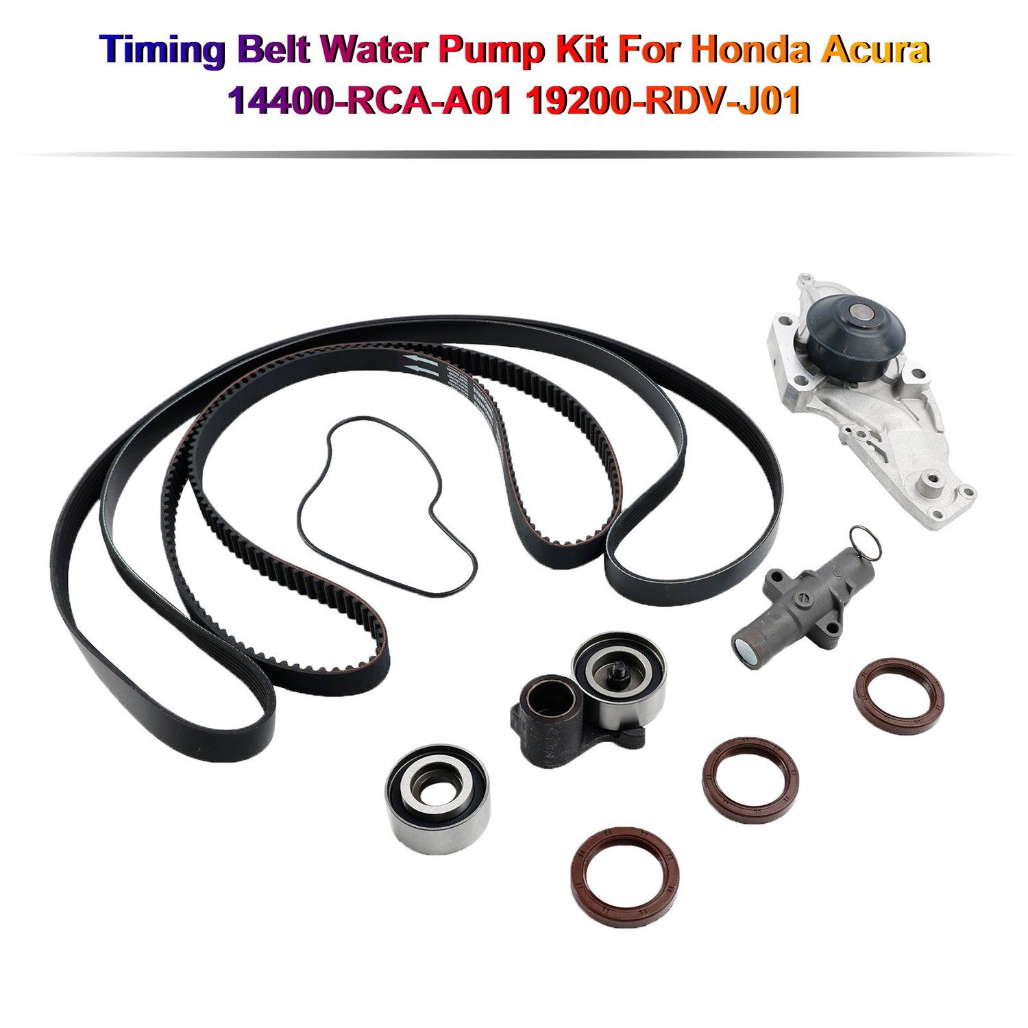 Timing Belt Water Pump Kit For Honda Acura 14400-RCA-A01 19200-RDV-J01