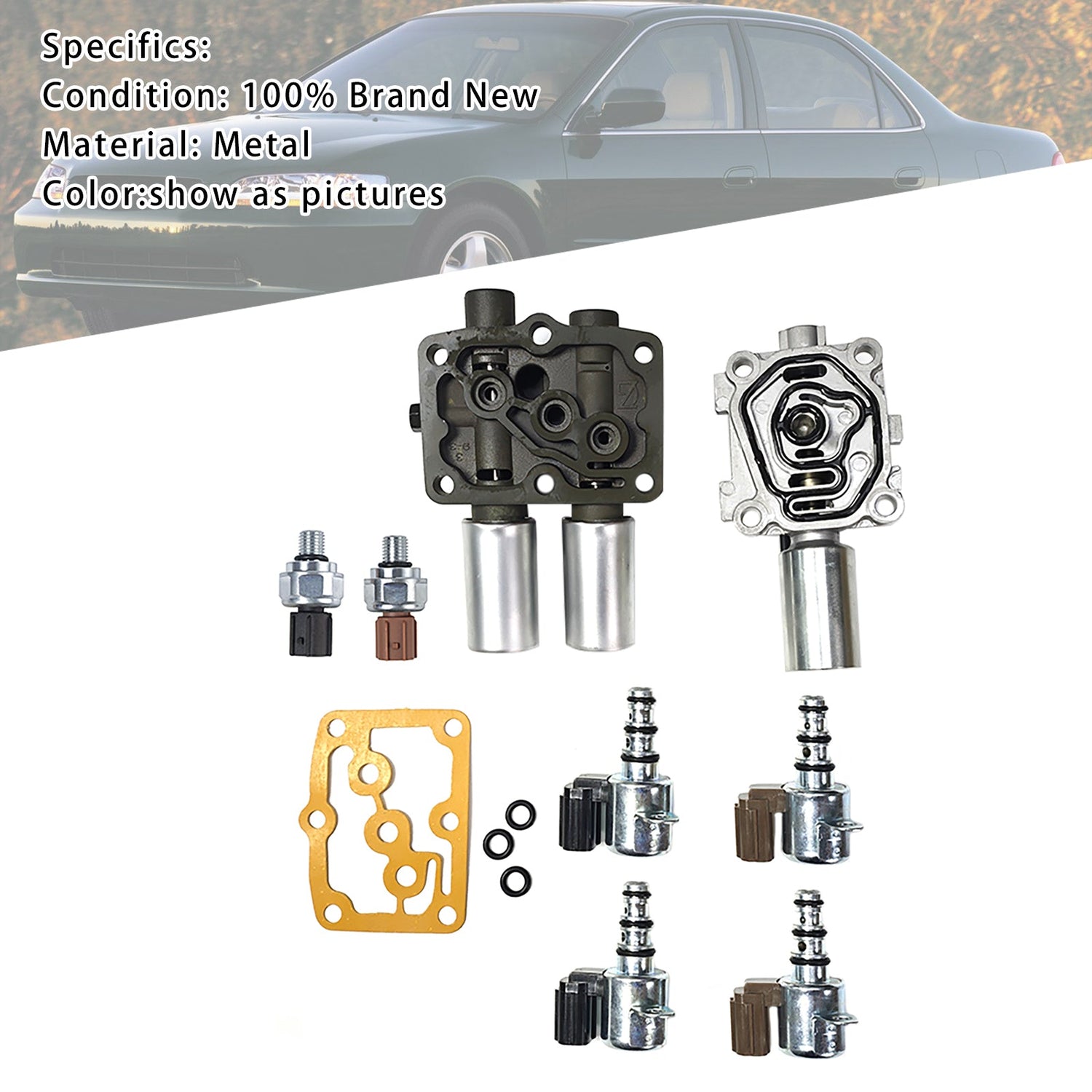 Transmission Solenoid Kit 8250-P6H-024 For Honda Accord Acura MDX 28250-P6H-024