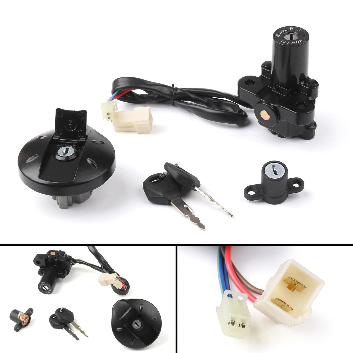 Yamaha XT660 XT660 R/X 2004-2011 Ignition Switch Seat Gas Cap Cover Lock Key Set