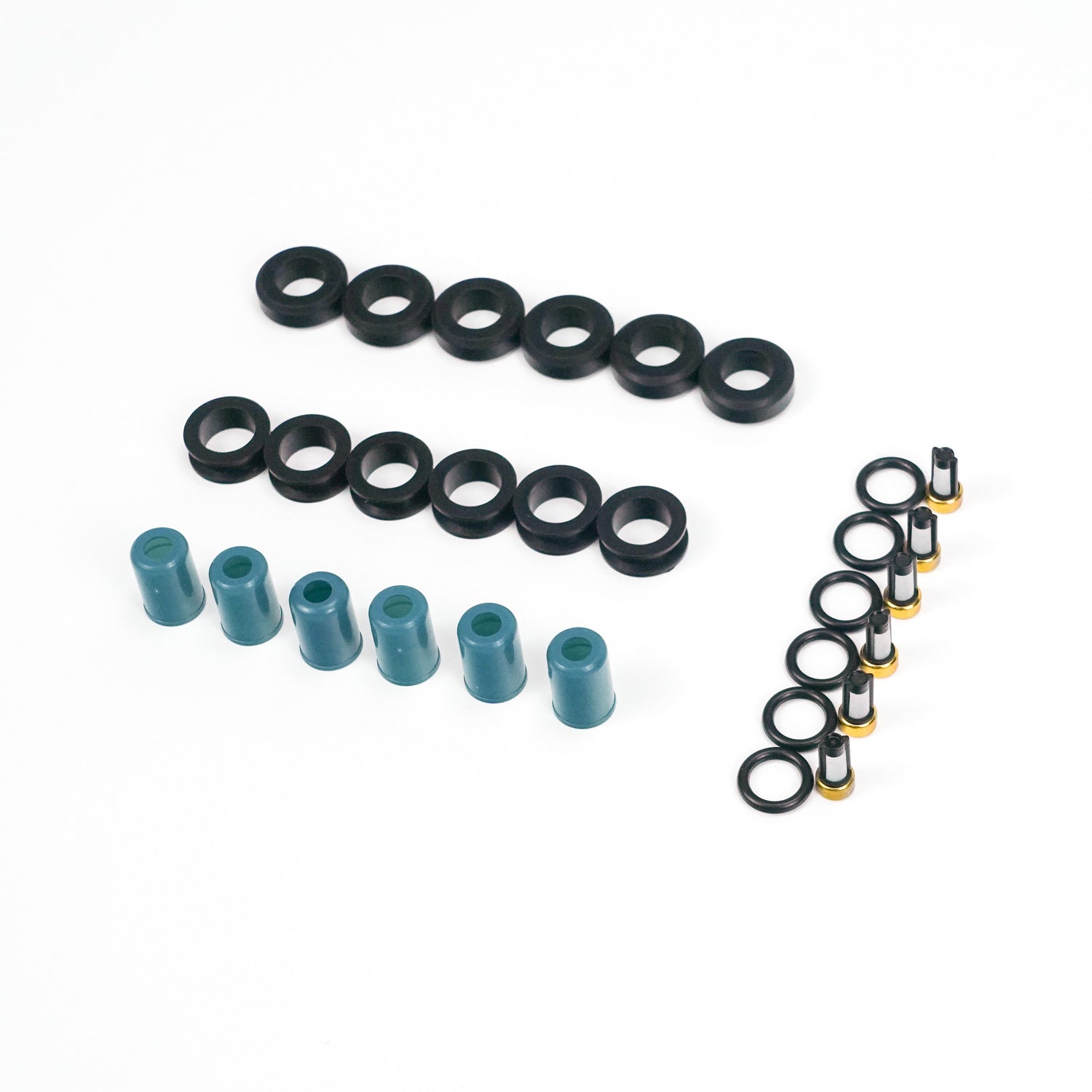 For Toyota 3VZE 1988-1995 3.0L Generic 6pcs Fuel Injectors Repair Seal Rebuild Kit Generic-Guardx Auto