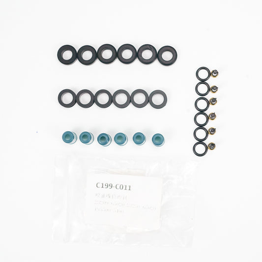 For Toyota 3VZE 1988-1995 3.0L Generic 6pcs Fuel Injectors Repair Seal Rebuild Kit Generic-Guardx Auto