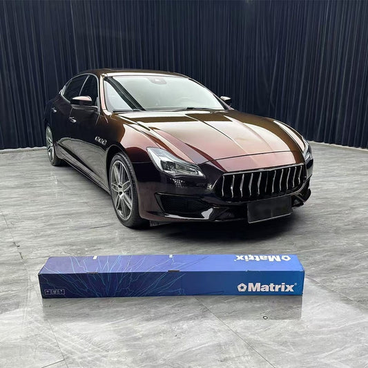 Luminous Obsidian Red PET Car Wrap Film Satin Vehicle Wrap