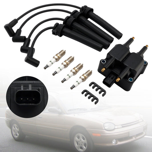 1995-2006 Chrysler Sebring UF189 UF403 UF410 Ignition Coil Pack Spark Plug Wire Set