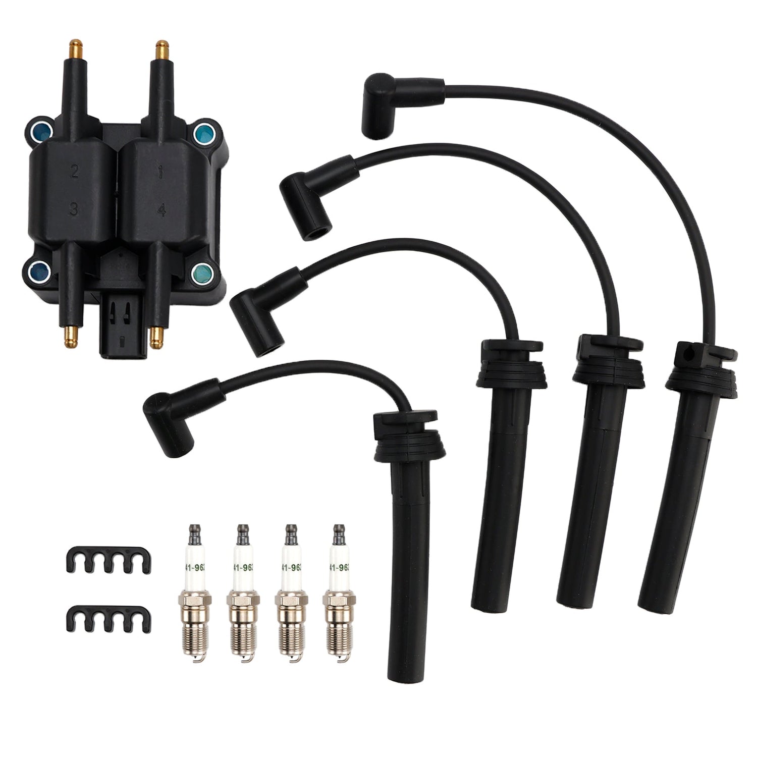 1997-2003 Dodge Ram 2500/3500 Pickup UF189 UF403 UF410 Ignition Coil Pack Spark Plug Wire Set