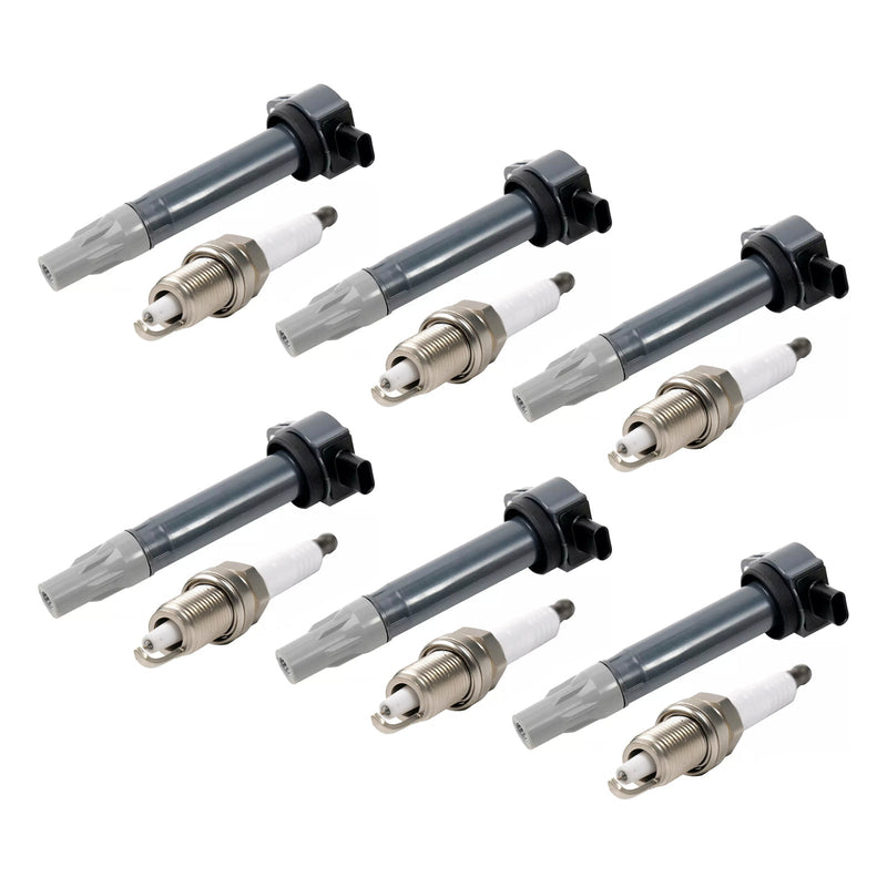 2008-2010 Dodge Avenger V6 2.7L 6pcs Ignition Coil & Spark Plugs UF502 4606869