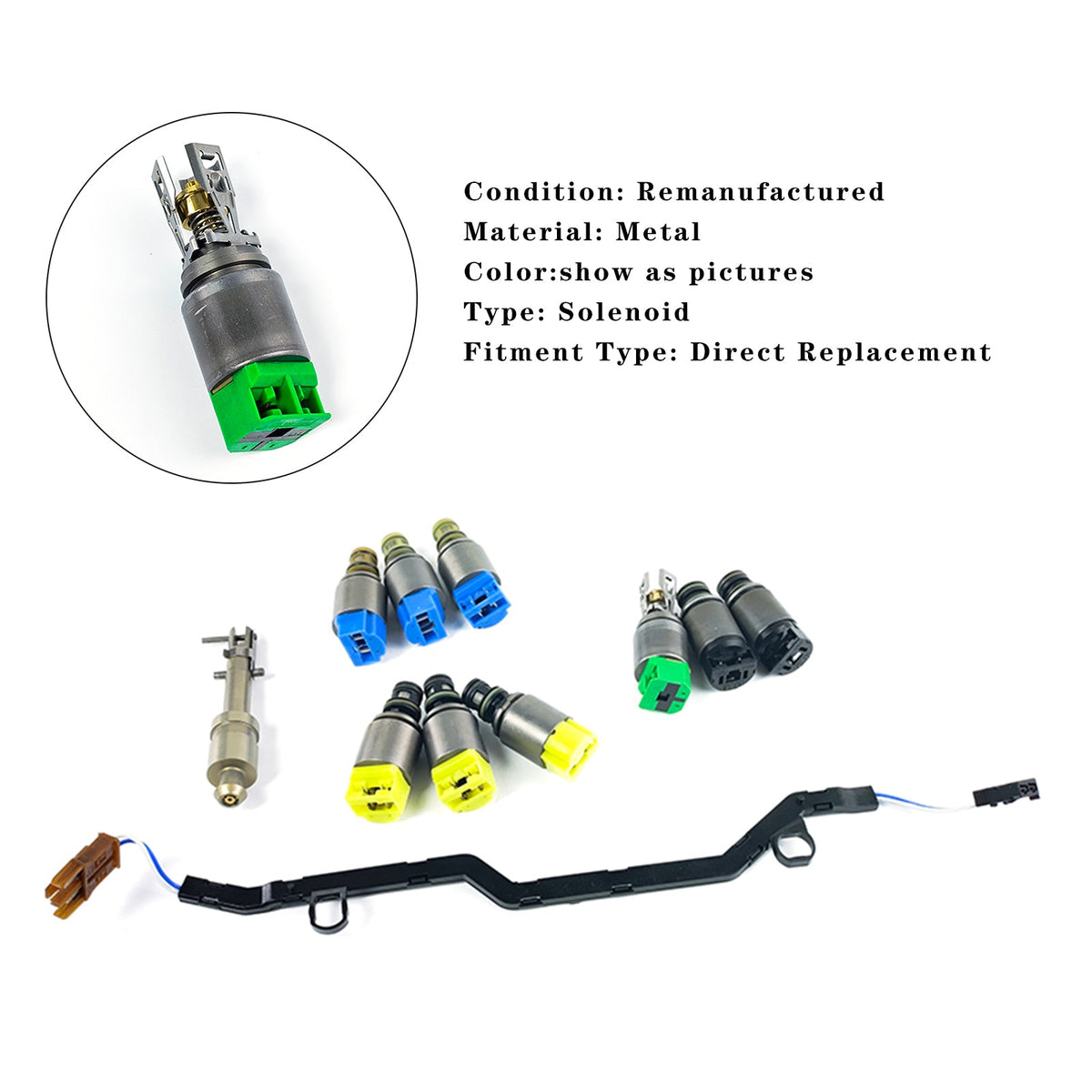 BMW 750i 760Li 9PCS 6HP26 6HP28 6HP32 Transmission Solenoid