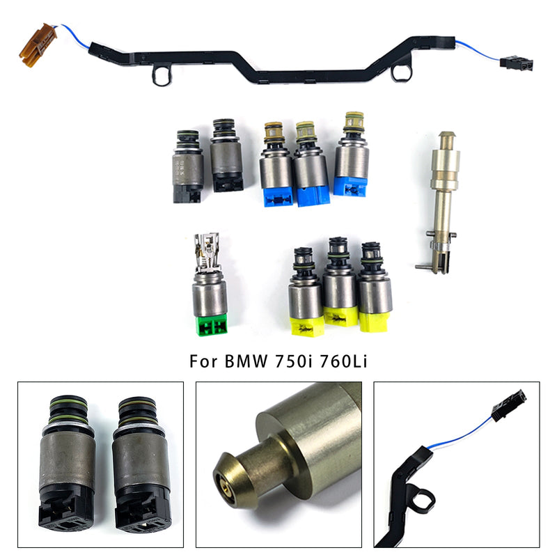 9PCS 6HP26 6HP28 6HP32 Transmission Solenoid For BMW 750i 760Li