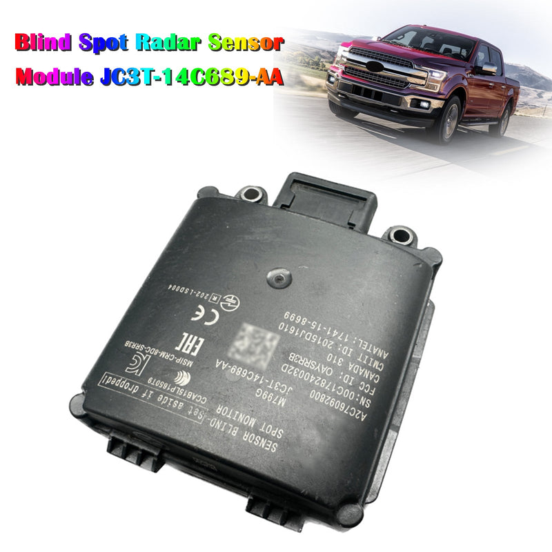 Blind Spot Monitor Sensor Module JC3T-14C689-AA For Ford F150 F250 Super Duty