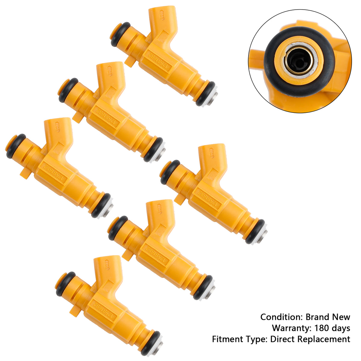 Vauxhall Vectra Fit Saab 9-3 2.8L 12581682 6PCS Fuel Injector 0280156129