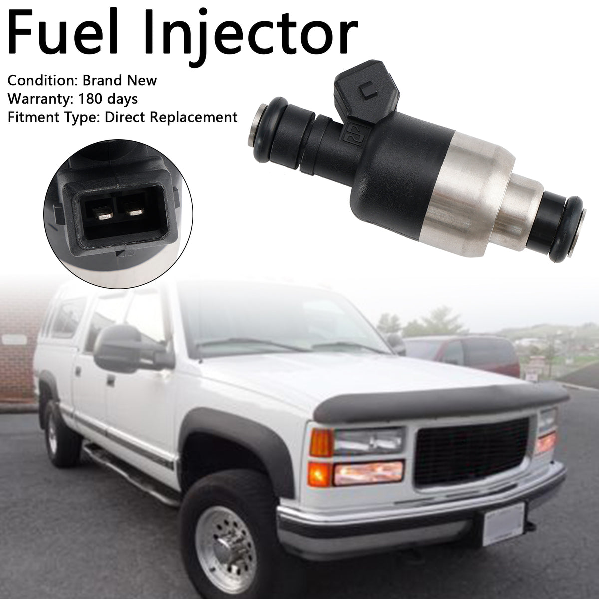 Chevrolet Fit GMC 7.4L V8 1996-2000 83211150 1PCS Fuel Injector 17109596