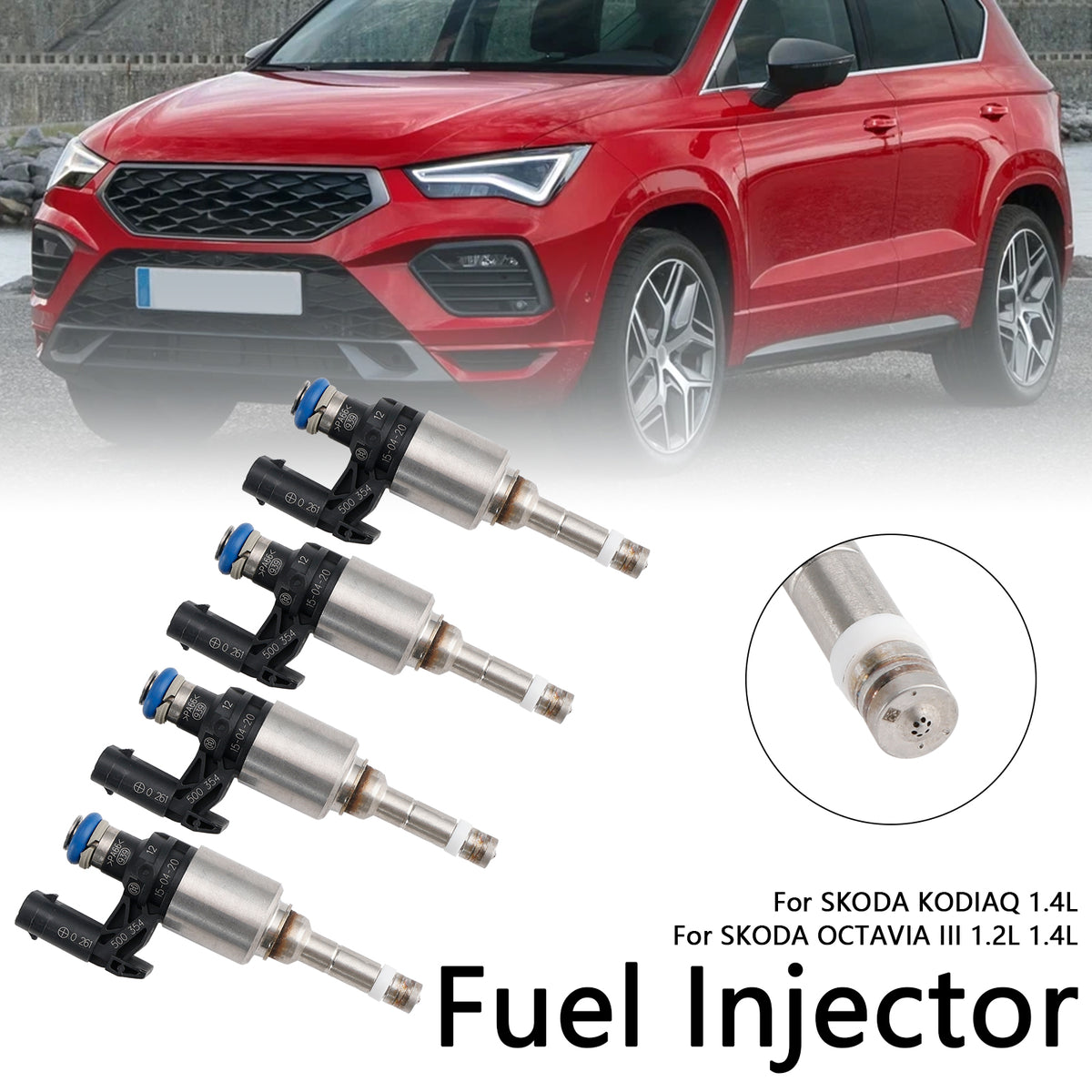 Audi A3 Fit Seat Leon Fit Skoda Fit VW Passat 4PCS Fuel Injector 04E906036Q