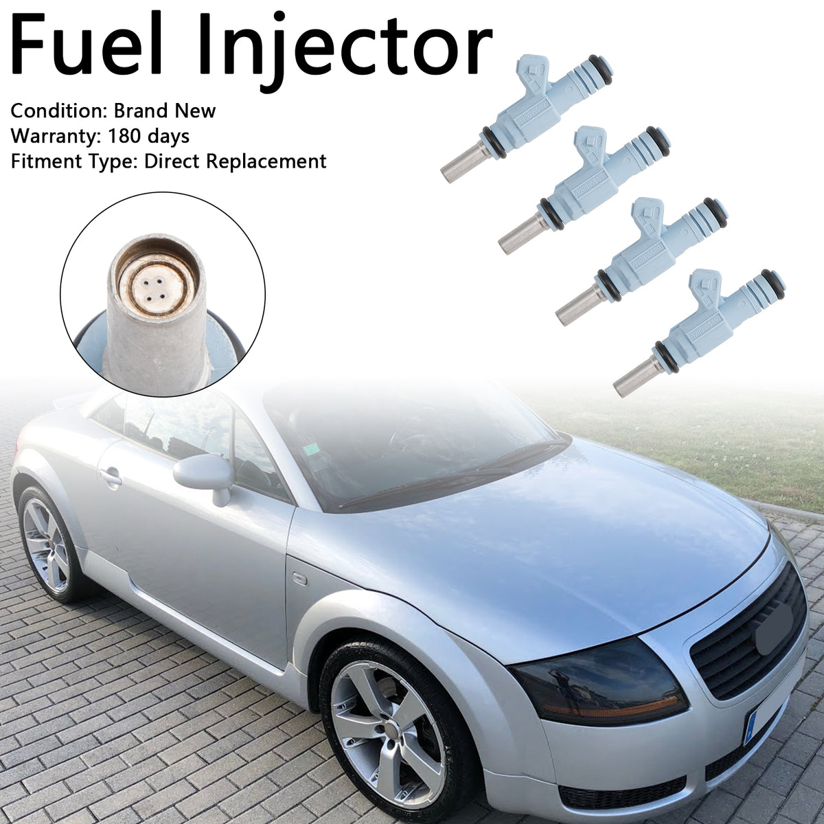 Audi TT Quattro 1.5L 2000-2002 0280155893 4PCS Fuel Injector 0280155892