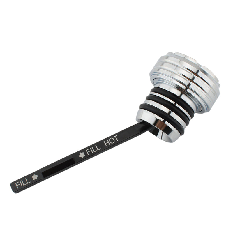2000-2017 Softail All Models Silver Oil Dipstick Tank Cap Plug