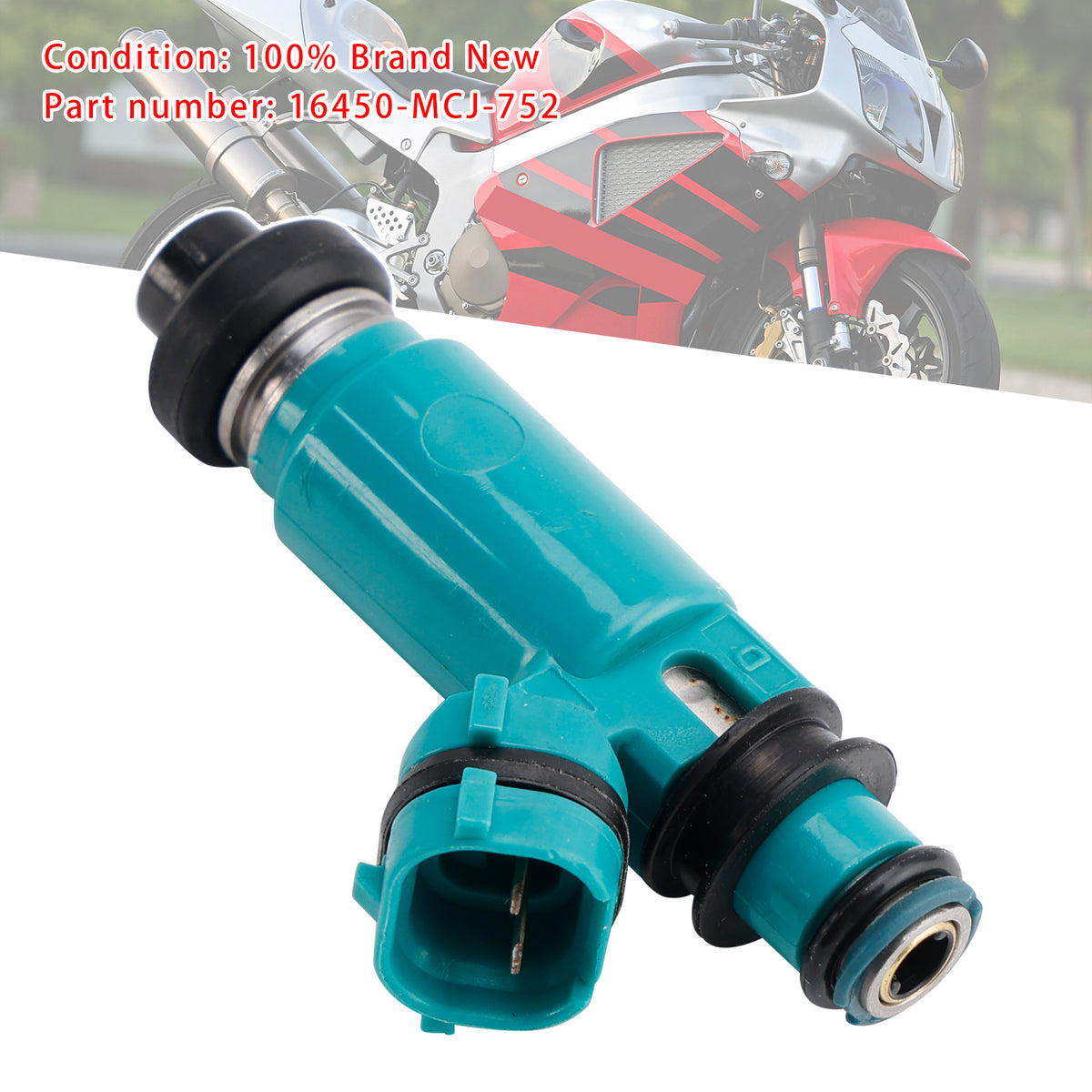 Honda CBR900RR 2002-2003 CBR954RR 2002-2006 RVT1000R 16450-MCJ-752 Fuel Injectors