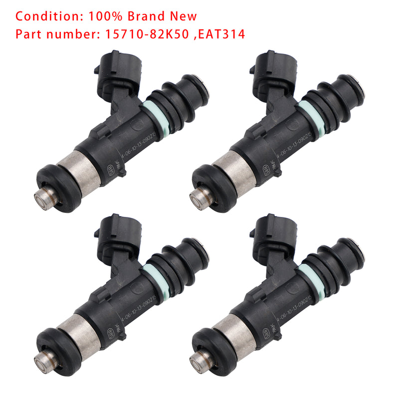 Suzuki Outboard 70 80 90 115 140 HP DF 4PC 15710-82K50 EAT314 Fuel Injector