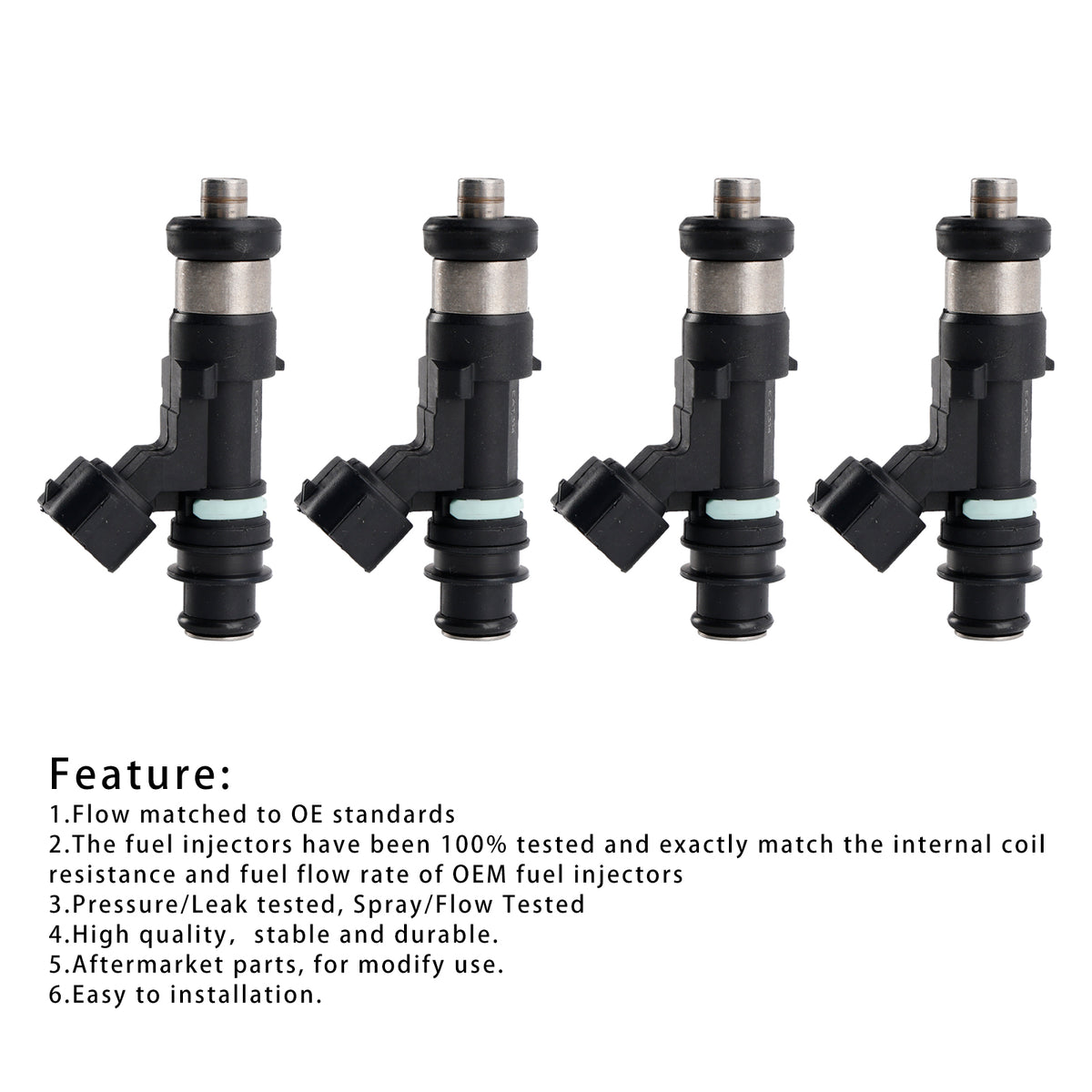 Suzuki Outboard 70 80 90 115 140 HP DF 4PC 15710-82K50 EAT314 Fuel Injector