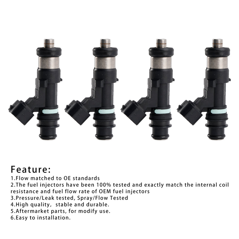 Suzuki Outboard 70 80 90 115 140 HP DF 4PC 15710-82K50 EAT314 Fuel Injector